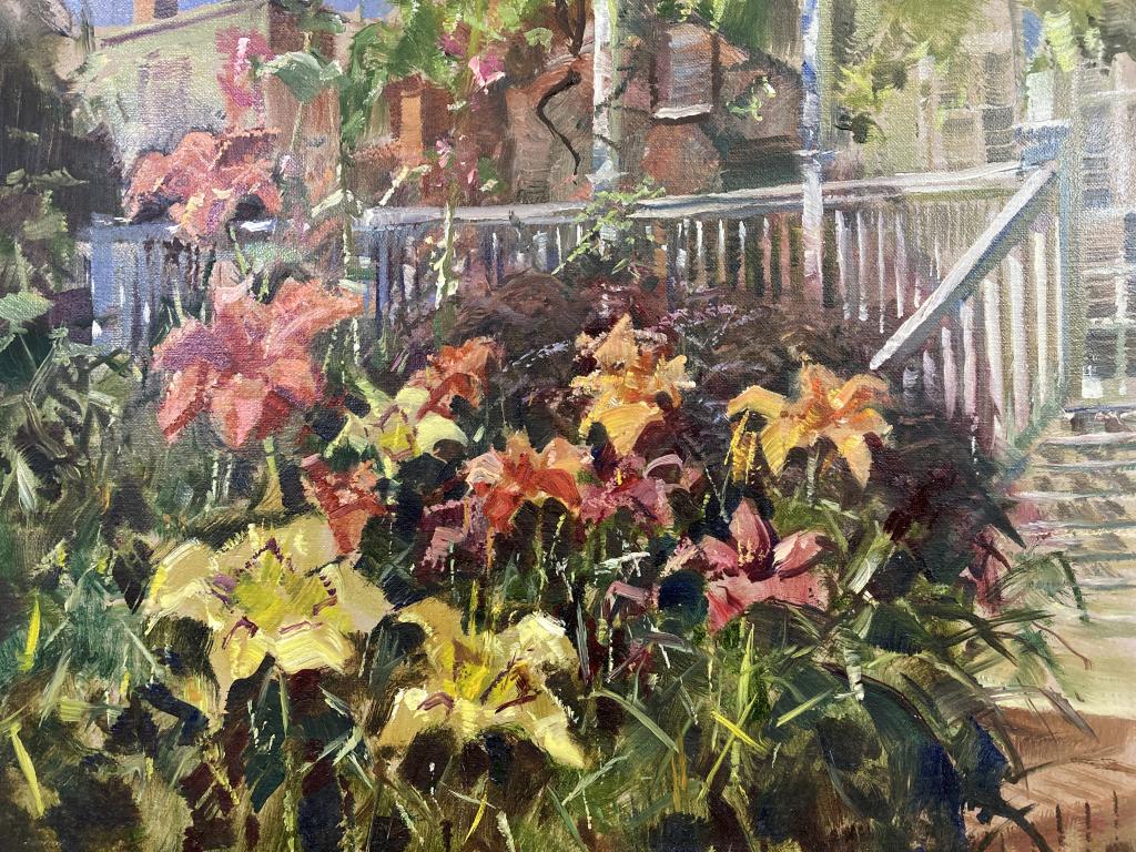 Lilies oil on canvas, 14x18 unframed and unsigned (1 of 1)
