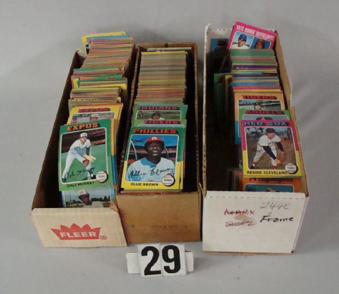 (3 BOXES) 1975 TOPPS BASEBALL CARDS, (1 of 1)