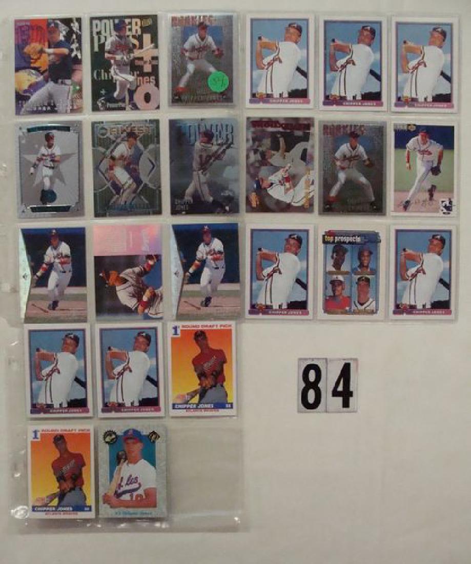 (23 ASSTD.) CHIPPER JONES CARDS IN SHEETS (1 of 2)
