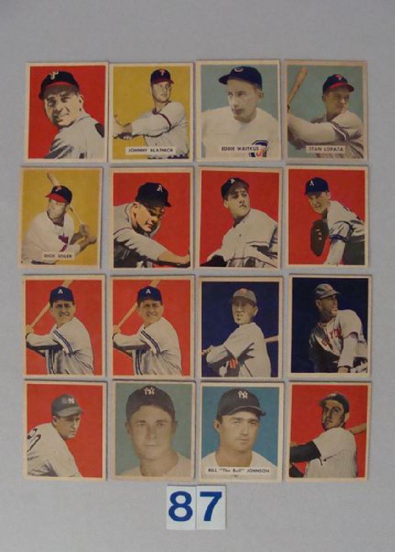 (16) 1949 BOWMAN BASEBALL CARDS: (1 of 2)