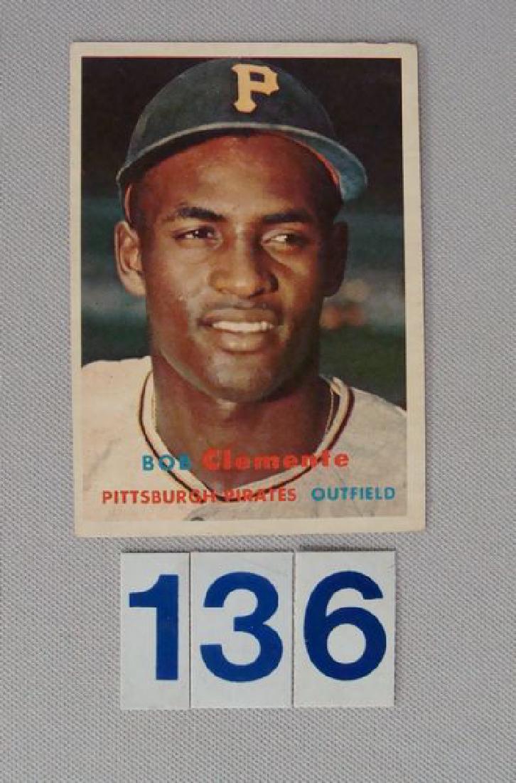 1957 TOPPS #76 ROBERTO CLEMENTE - EX (1 of 2)