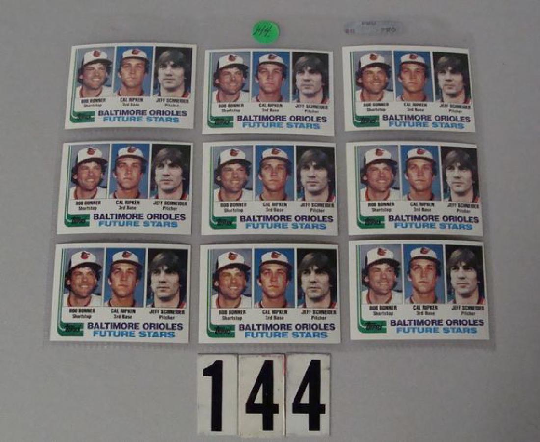 (9) 1982 TOPPS #21 CAL RIPKEN ROOKIE CARDS (1 of 2)