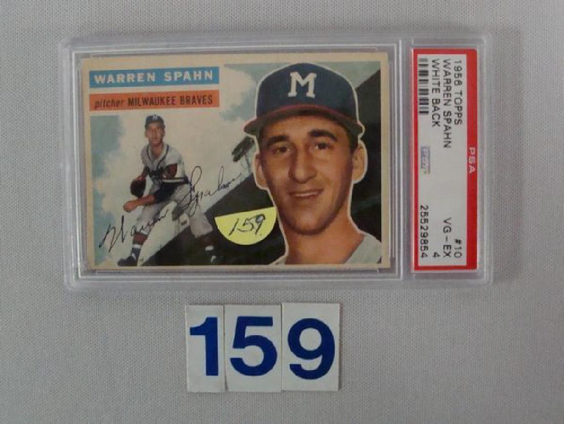 1956 TOPPS #10 WARREN SPAHN (WHITE BACK) (1 of 2)