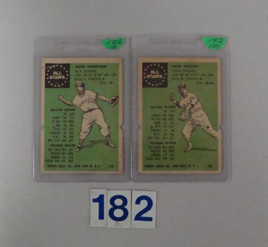 (2) 1955 ROBERT GOULD ALL STARS CARDS: (1 of 2)