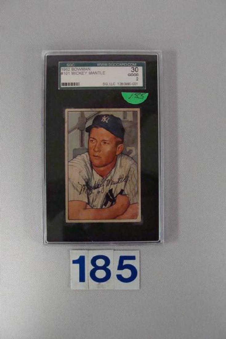 1952 BOWMAN #101 MICKEY MANTLE SGC - (1 of 2)
