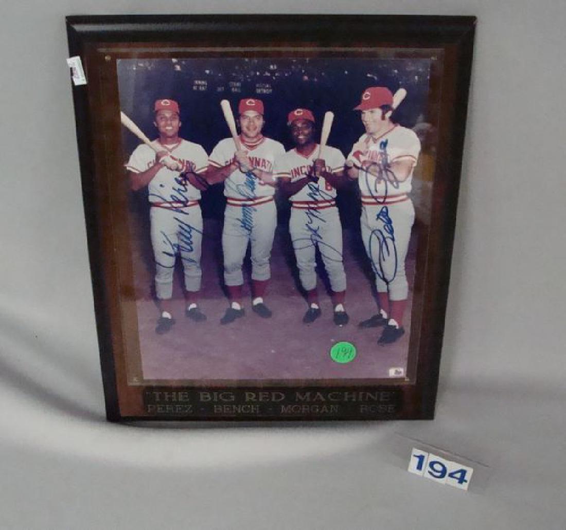 THE BIG RED MACHINE PHOTO PLAQUE: (1 of 3)