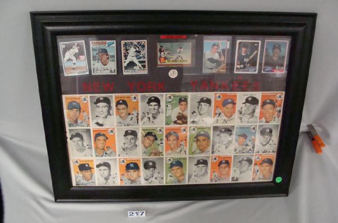 FRAMED DISPLAY CONTAINING 1954 SPORTS (1 of 4)