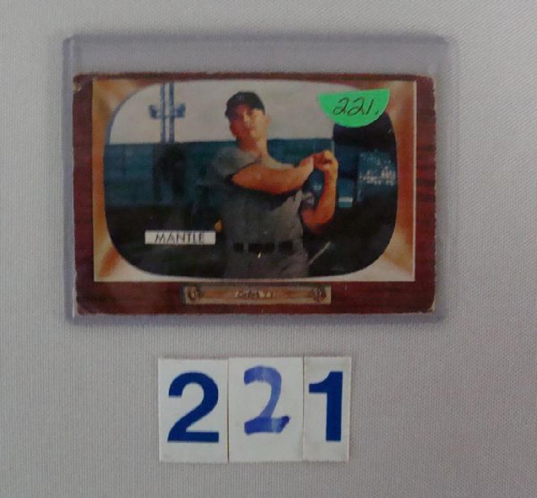 1955 BOWMAN #202 MICKEY MANTLE - FAIR (1 of 2)