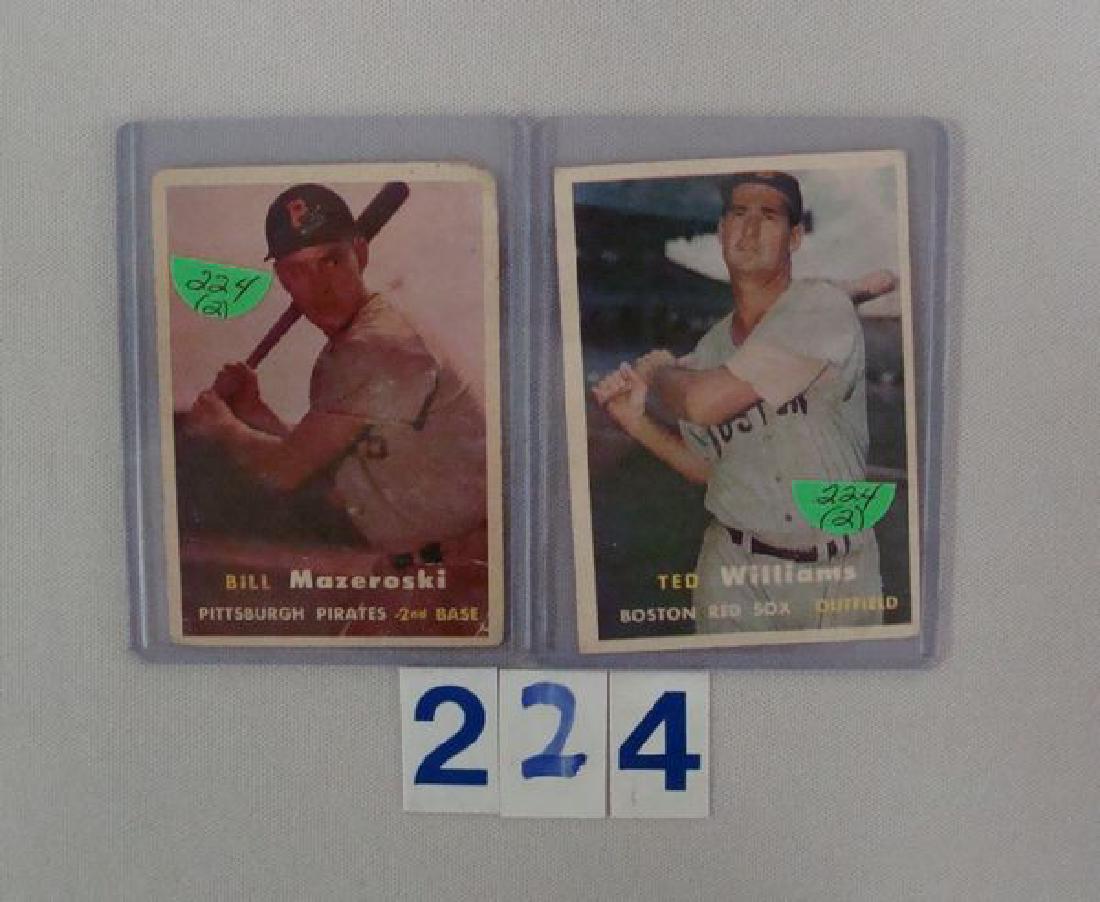 1957 TOPPS #1 TED WILLIAMS, SMALL WRINKLE (1 of 2)