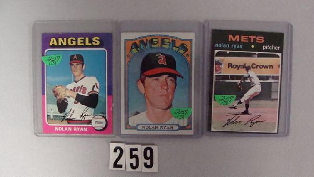 1971, '72 & '75 TOPPS NOLAN RYAN #513, 595 (1 of 2)