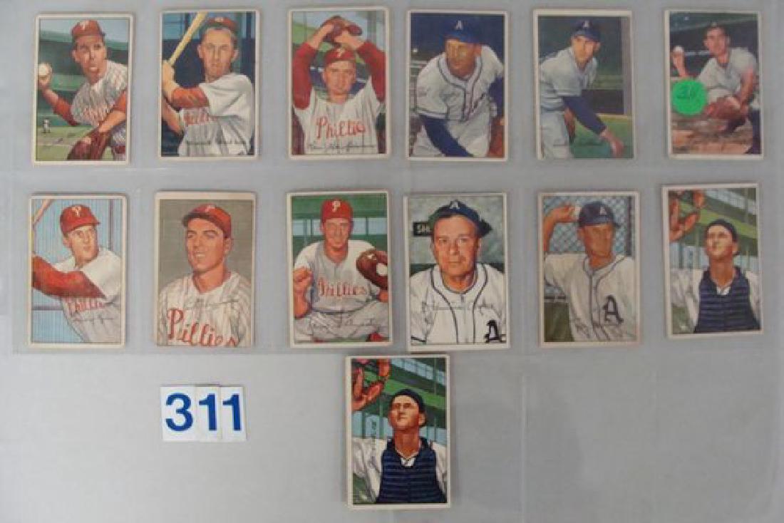 1952 BOWMAN BASEBALL CARDS: (1 of 2)