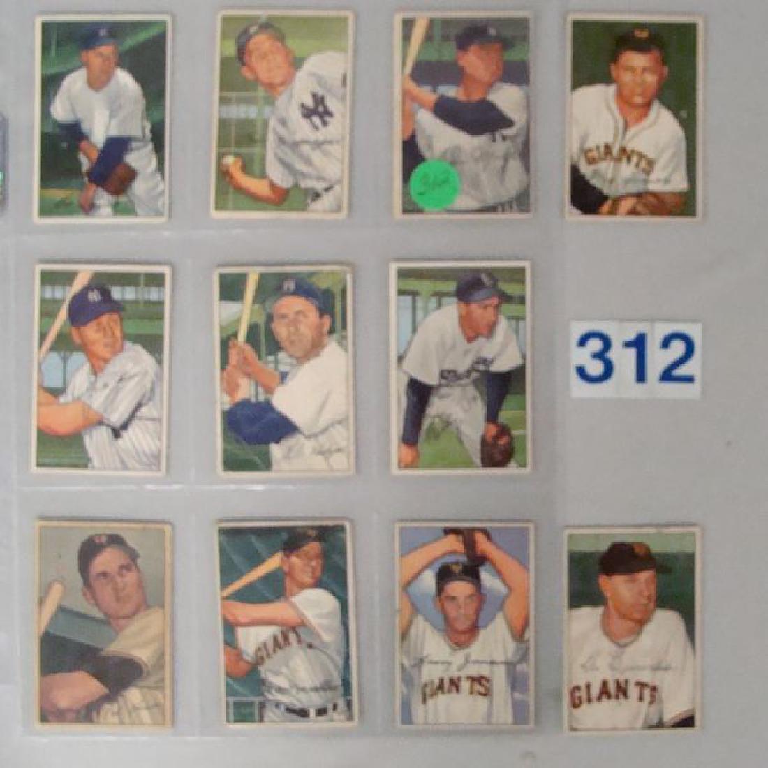 1952 BOWMAN BASEBALL CARDS: YANKEES #17, (1 of 2)
