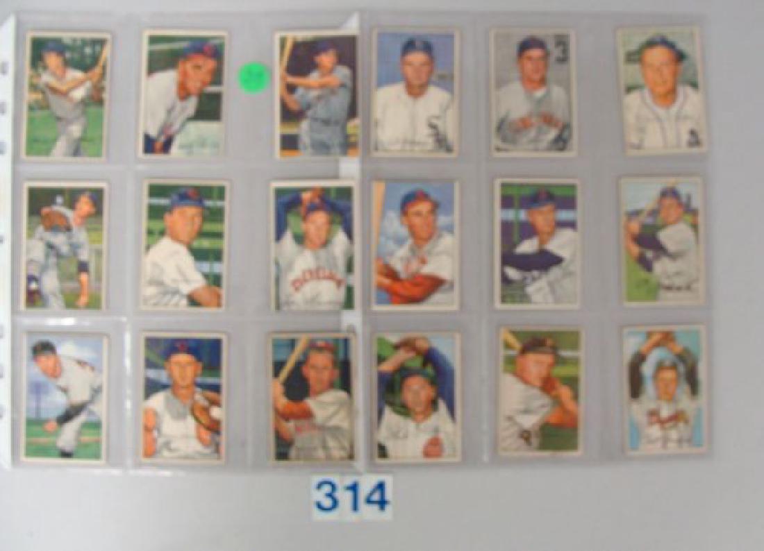 (18 DIFF) 1952 BOWMAN BASEBALL CARDS: #6-120 (1 of 2)