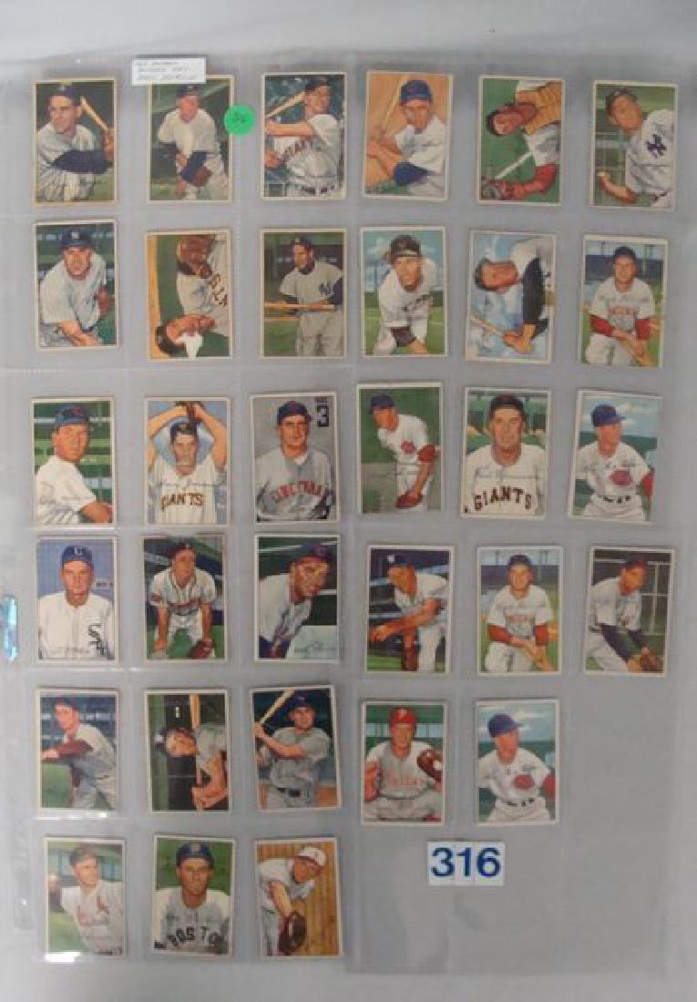 (32 DIFF) 1952 BOWMAN BASEBALL CARDS: (1 of 4)