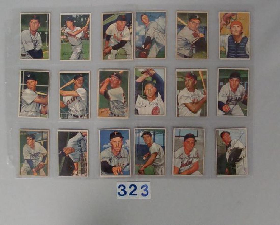 (18 DIFF) 1952 BOWMAN BASEBALL CARDS (1 of 2)