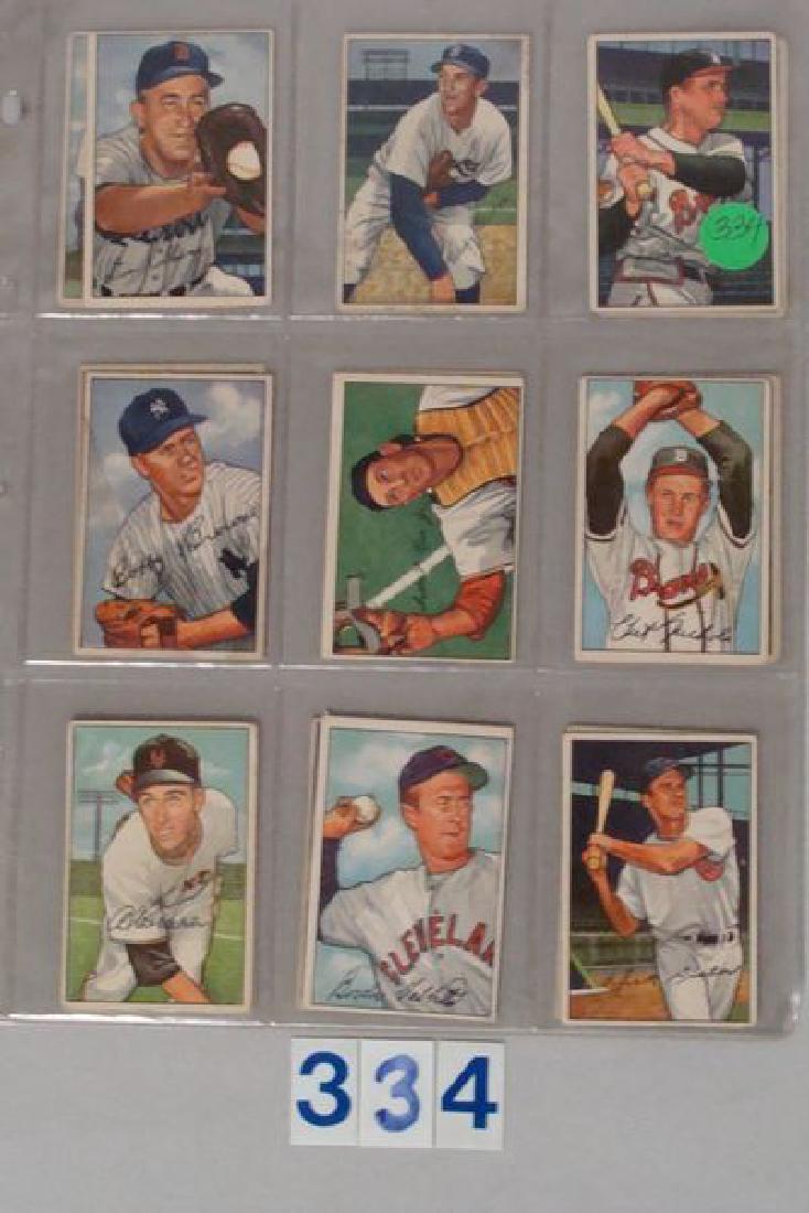 (18) 1952 BOWMAN BASEBALL CARDS #91 TO 141 (1 of 3)