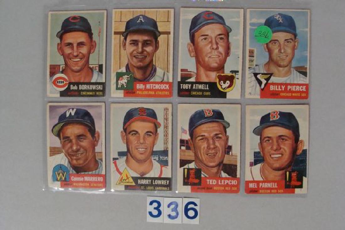 (8) 1953 TOPPS BASEBALL CARDS: (1 of 2)