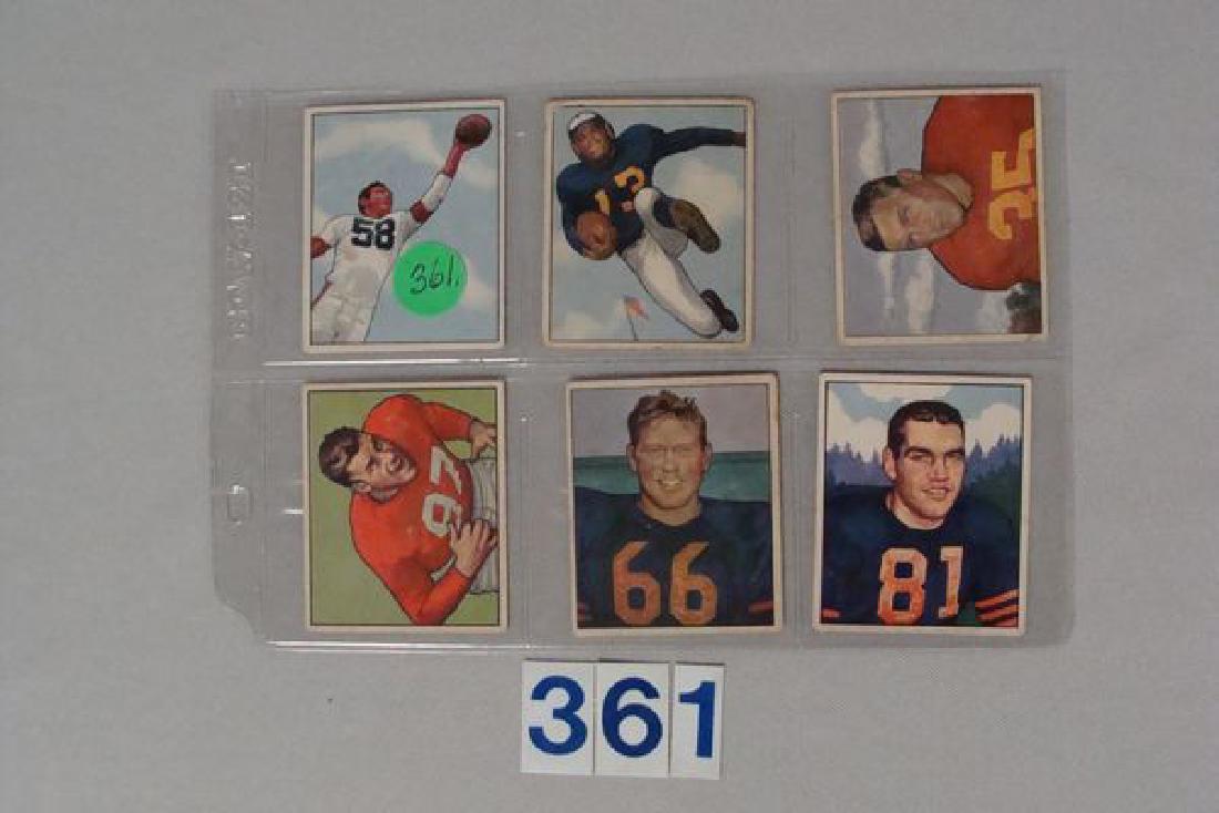 (6) 1950 BOWMAN FOOTBALL CARDS: (1 of 2)