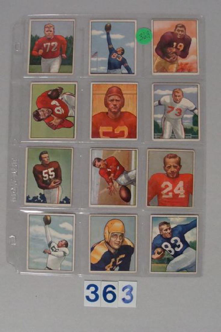 (12) 1950 BOWMAN FOOTBALL CARDS: (1 of 2)
