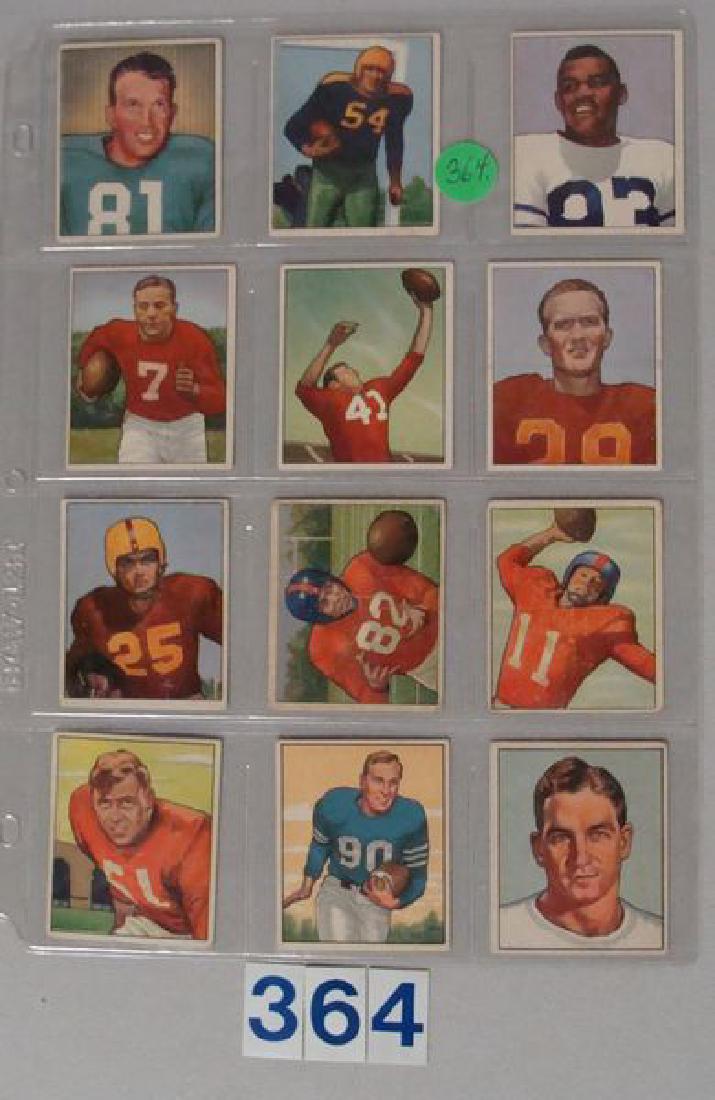 (12) 1950 BOWMAN FOOTBALL CARDS: (1 of 2)