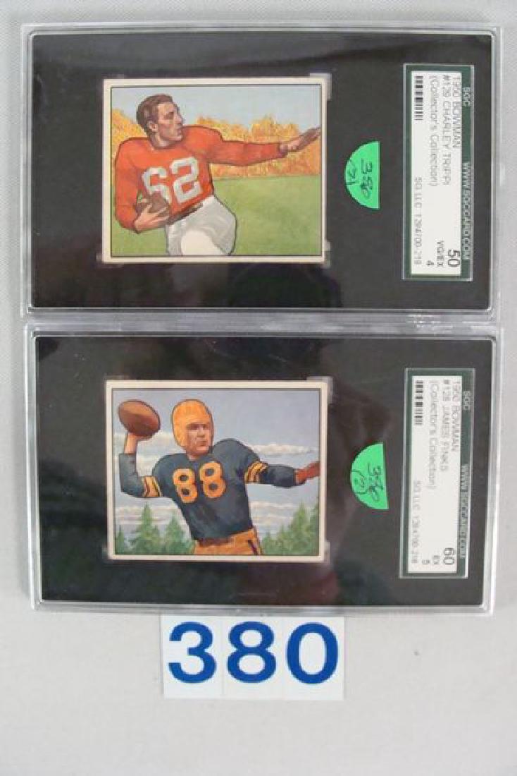 (2) 1950 BOWMAN SGC GRADED FOOTBALL (1 of 2)