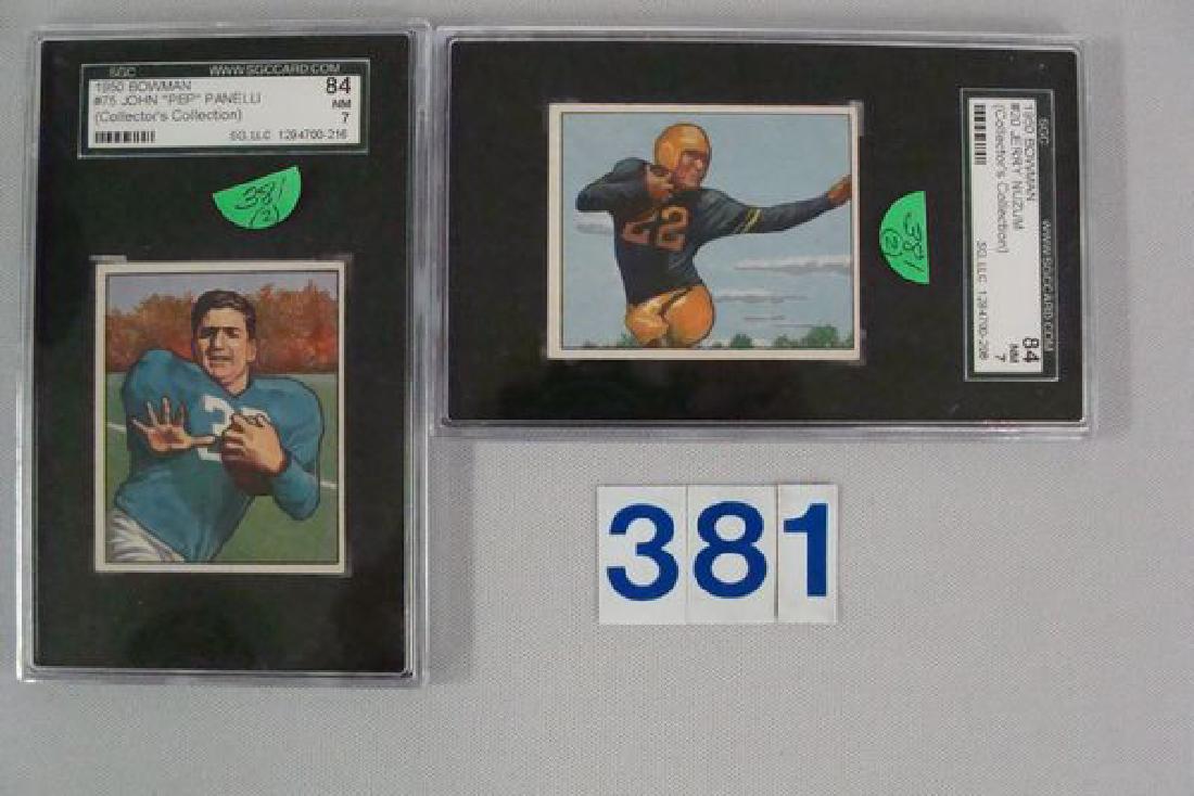 (2) 1950 BOWMAN SGC GRADED FOOTBALL (1 of 2)