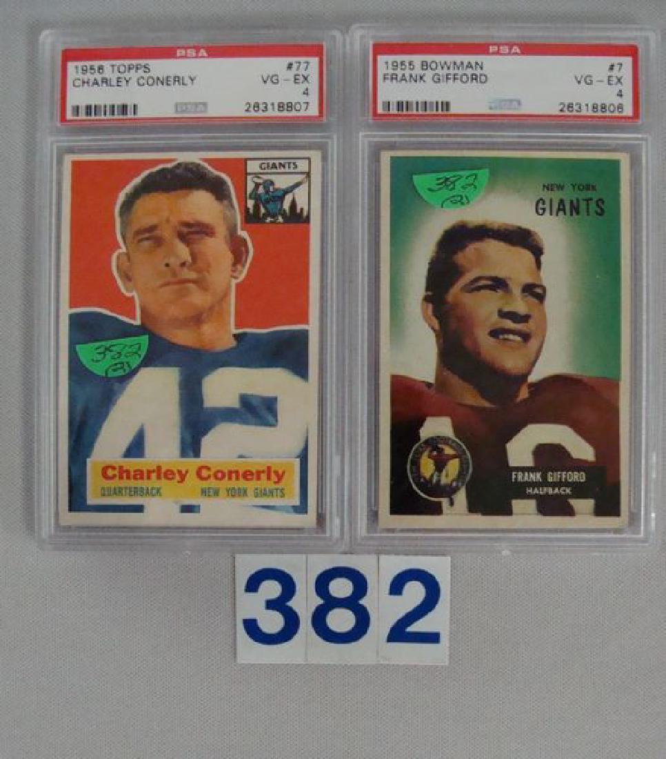 1955 BOWMAN #7 FRANK GIFFORD - PSA VG-EX (1 of 2)