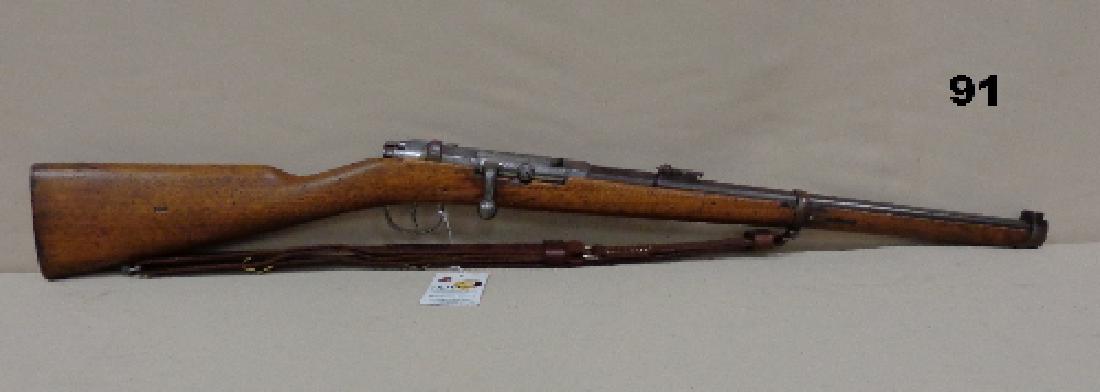 MAUSER MODEL-71/84, 11.15X60 MMR BOLT ACTION: CARBINE RIFLE, SN 1860 - FAIR CONDITION