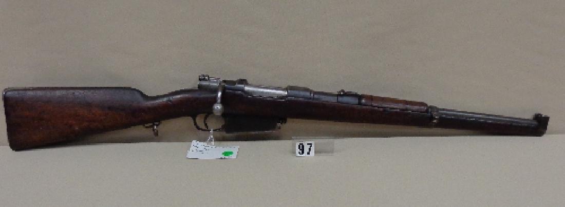 GERMAN MAUSER MODEL-1894, 8MM BOLT ACTION: CARBINE RIFLE, SN 3613, LOOKS ALL ORIGINAL - GOOD CONDITION
