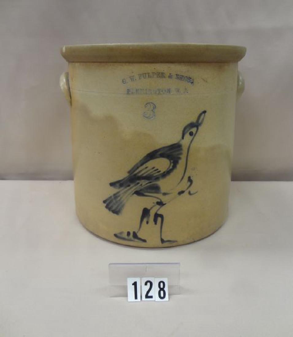 G.W. FULPER & BROS., FLEMINGTON,N.J. 'BIRD ON A STUMP' (1 of 2)