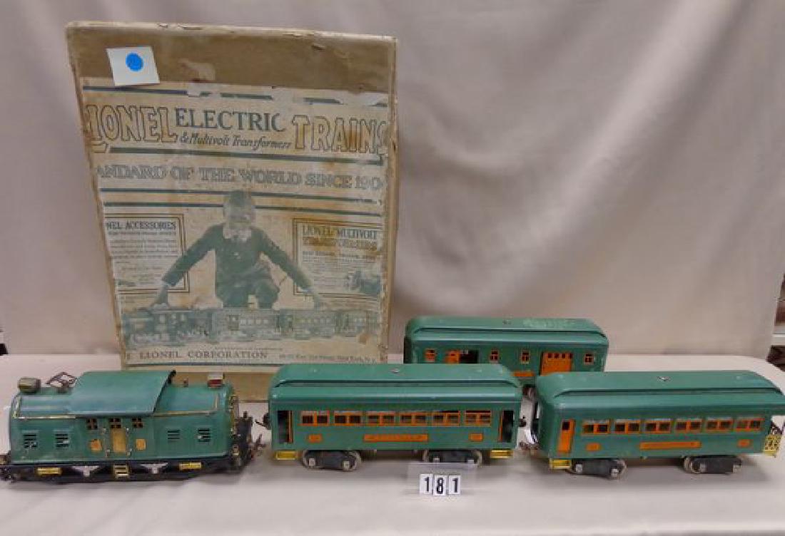 LIONEL STANDARD GAUGE (4 PC) TRAIN SET WITH ORIG. BOX, (1 of 1)