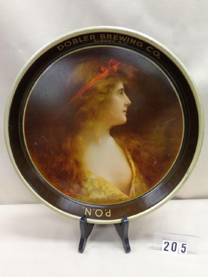 BEER TRAY: DOBLER BREWING CO, ALBANY, NY 13 IN. - VG (1 of 1)