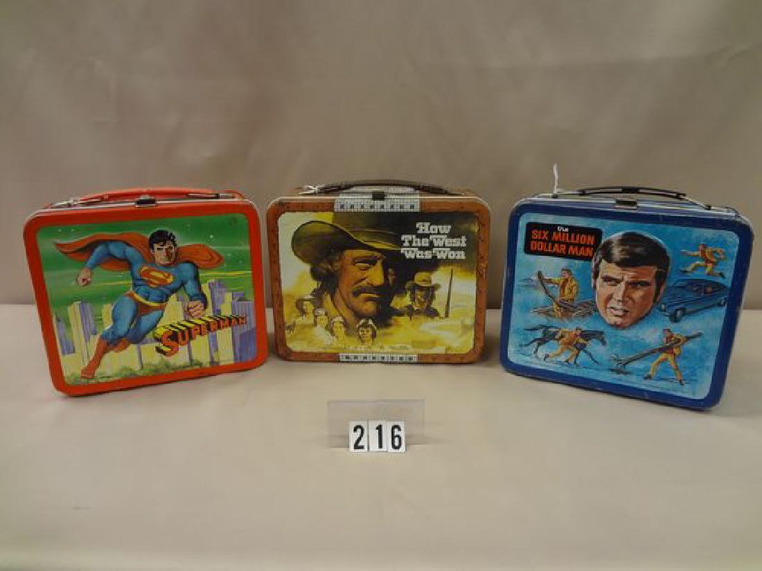 (3) LUNCH BOXES: SUPERMAN, HOW THE WEST WAS WON & SIX (1 of 2)