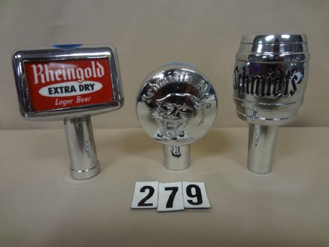 (3 DIFF) BEER TAP KNOBS: SCHMIDT'S BARREL, RHEINGOLD (1 of 1)