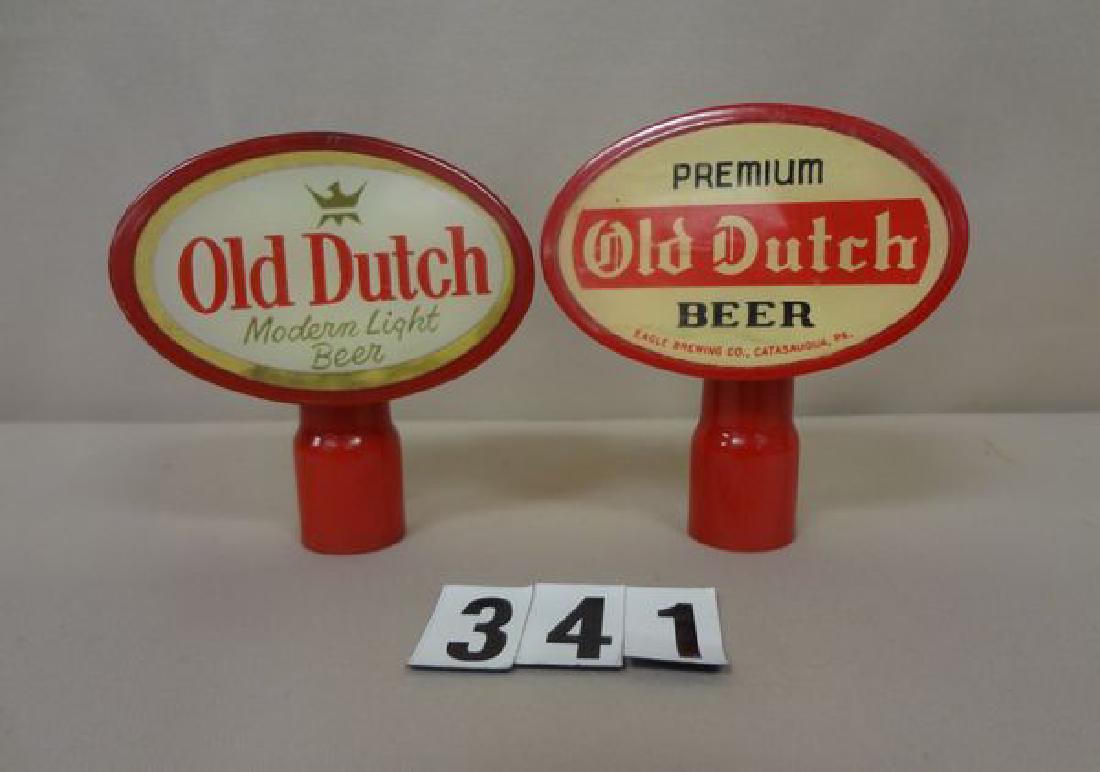 (2) OLD DUTCH BEER TAP KNOBS: PREMIUM BEER PLUS MODERN (1 of 1)