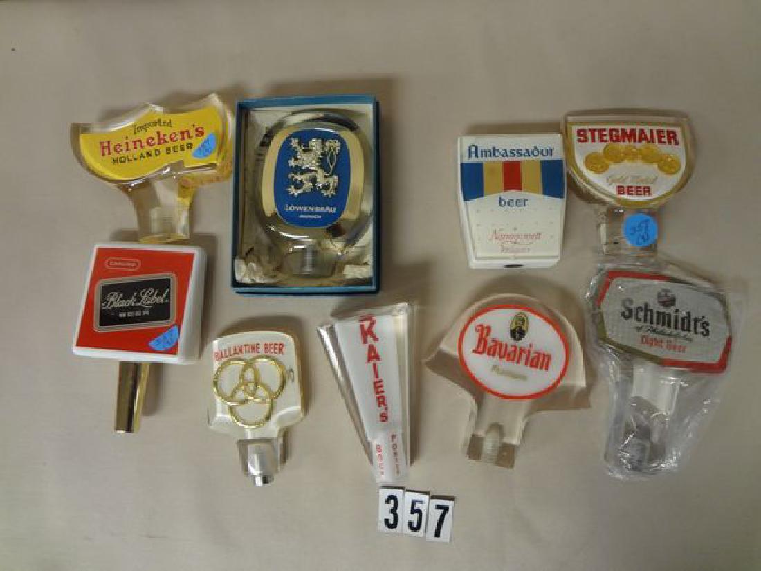 (9 DIFF.) BEER TAP KNOBS: KAIER'S, BALLANTINE, (1 of 1)
