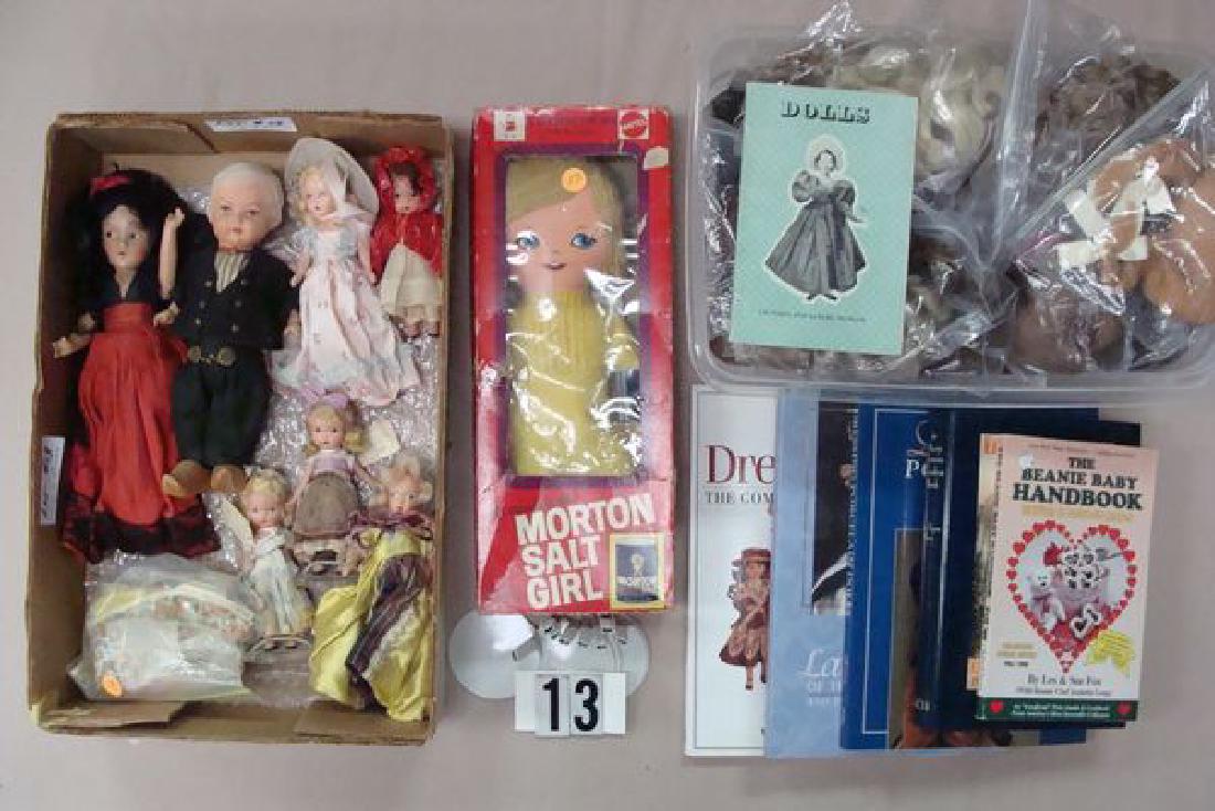 BOX WITH SEVERAL PAINTED BISQUE (1 of 3)