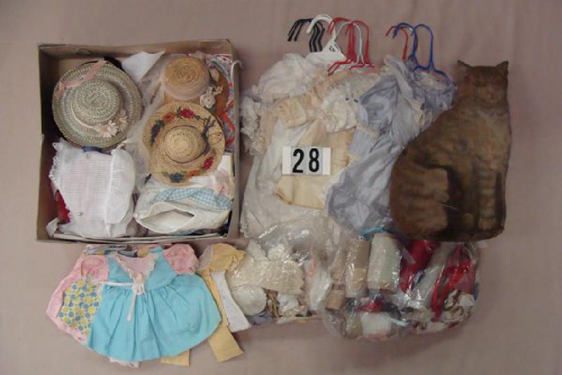 (2) BOXES: (15) DOLL DRESSES ON HANGERS, (1 of 1)