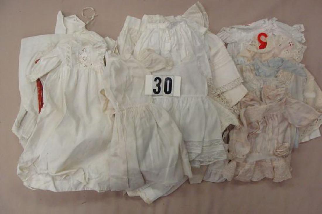 LARGE BOX WITH MOSTLY WHITE DOLL SLIPS, (1 of 1)