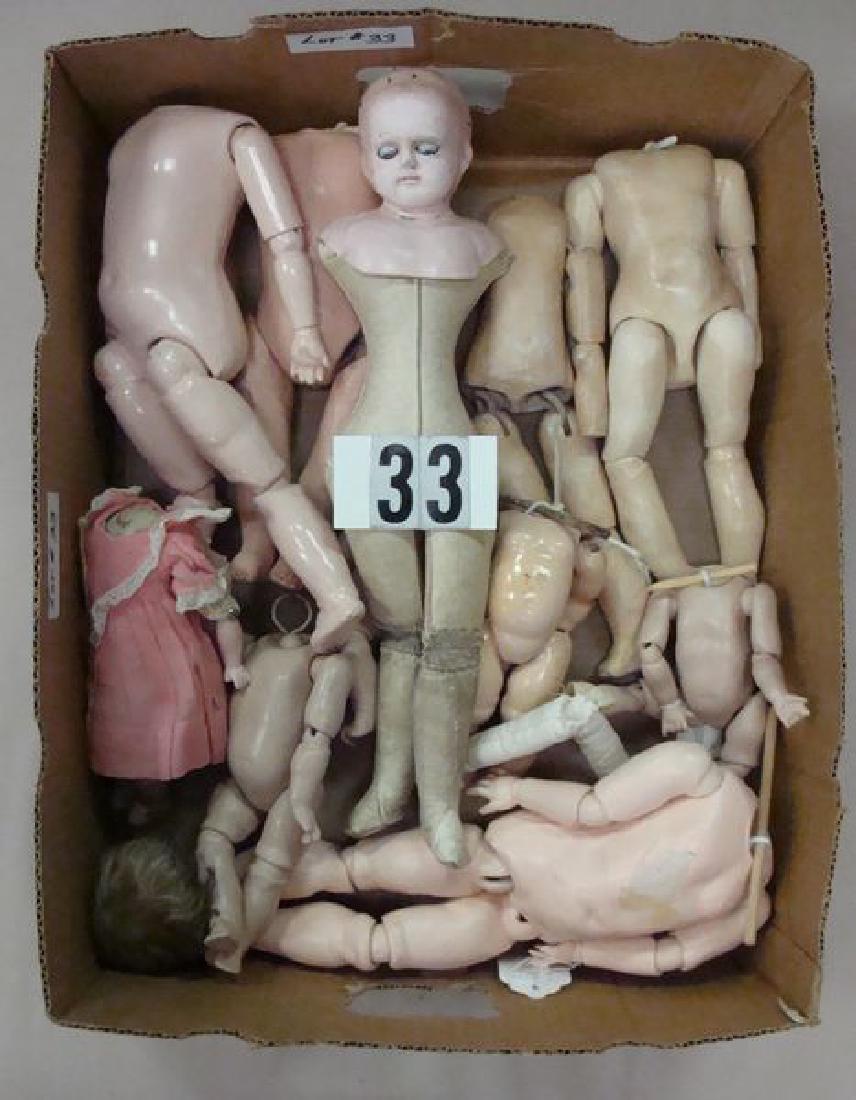 BOX WITH (11) ASSORTED SIZE DOLL BODIES, (1 of 1)