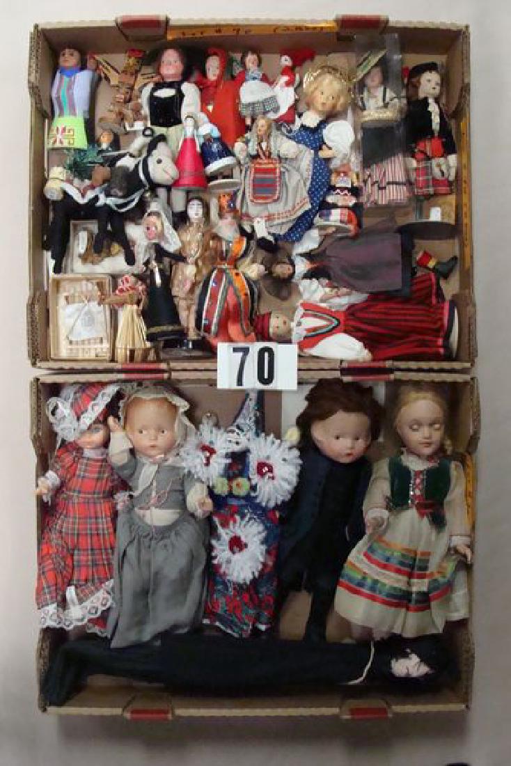 (2) BOXES: LARGE SELECTION OF DOLLS (1 of 3)