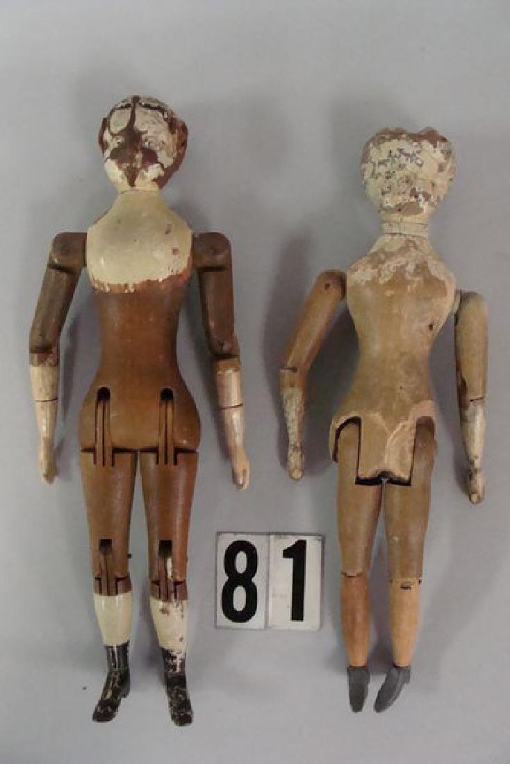 (2 PCS) JOEL ELLIS WOODEN DOLLS (1 of 2)