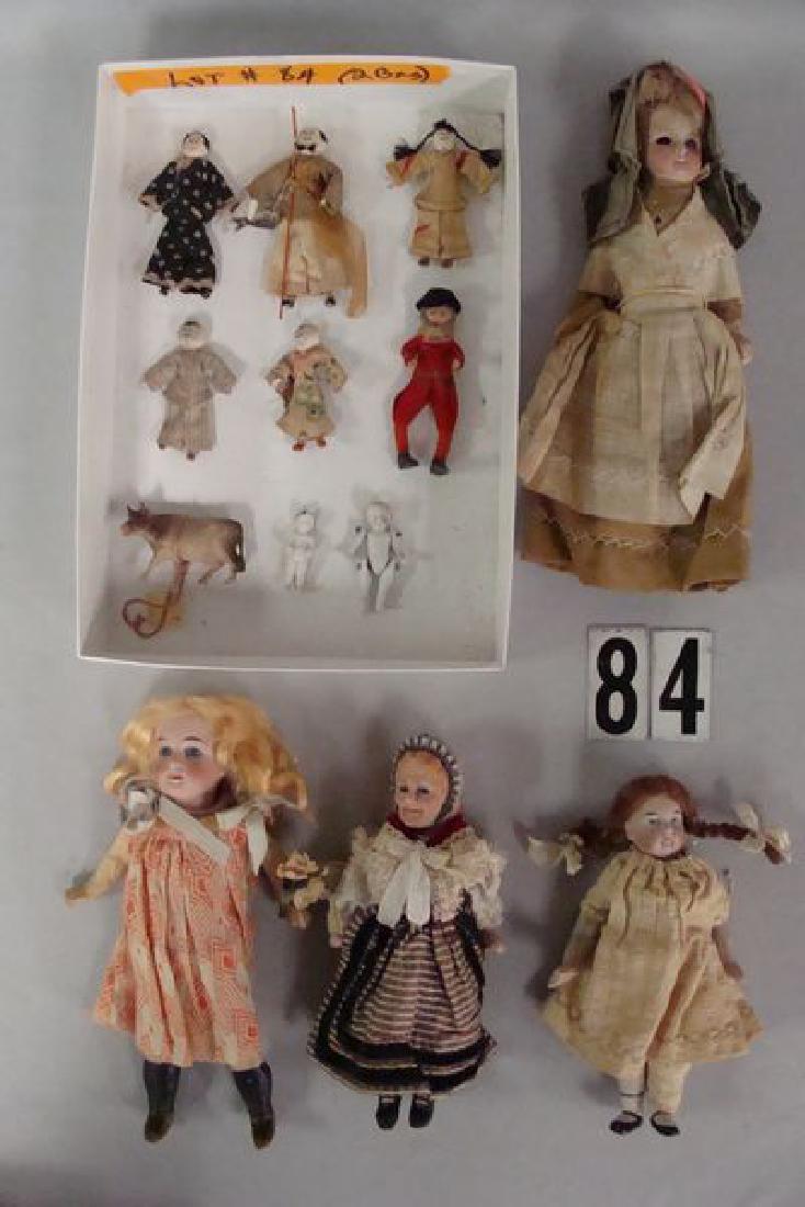 LOT: (4) GERMAN BISQUE HEAD DOLLS (1 of 6)