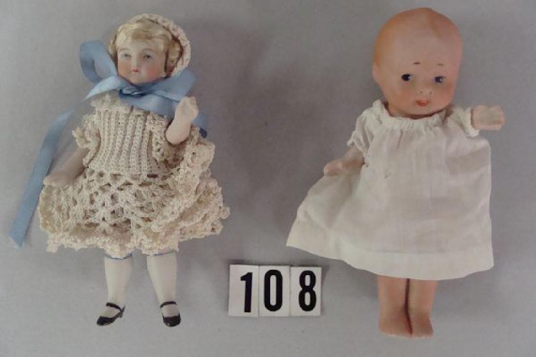 (2 PCS) 5 1/4 IN. ALL-BISQUE GIRL (1 of 6)