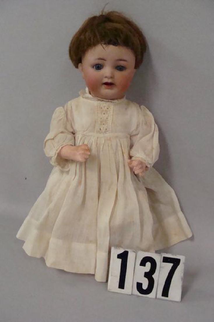 K STAR R #126 11 IN. BISQUE HEAD BABY: WITH BENT-LIMB FIVE-PIECE COMPO BODY, NO DAMAGE TO BISQUE, BODY IS VERY GOOD