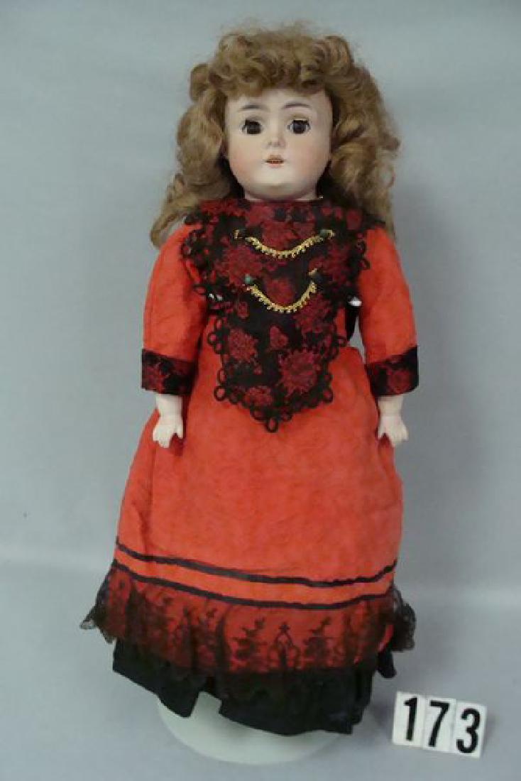 GERMAN 22 IN. BISQUE SHOULDER HEAD DOLL (1 of 3)