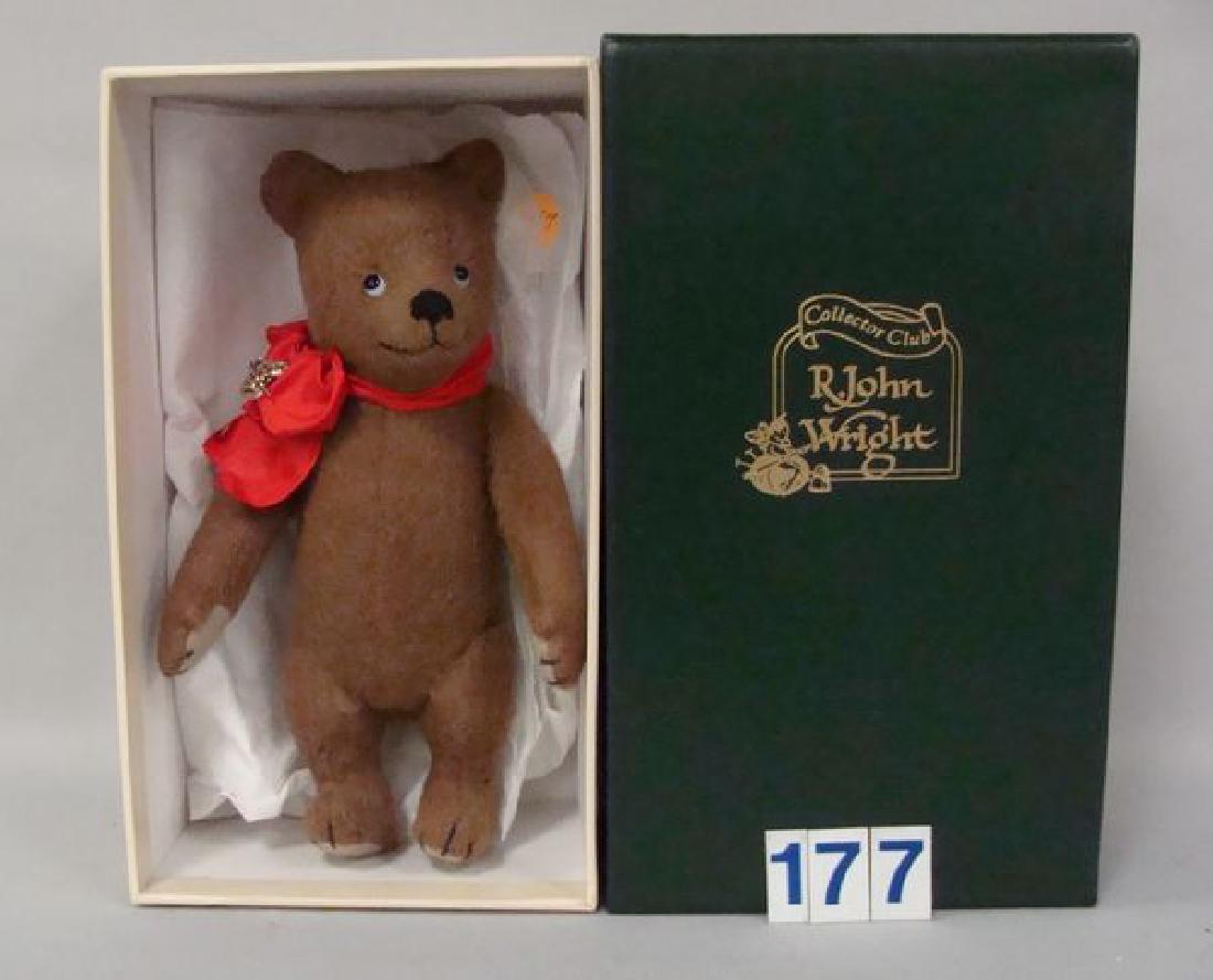 R. JOHN WRIGHT 9 IN. (BROWN) TEDDY BEAR, (1 of 4)