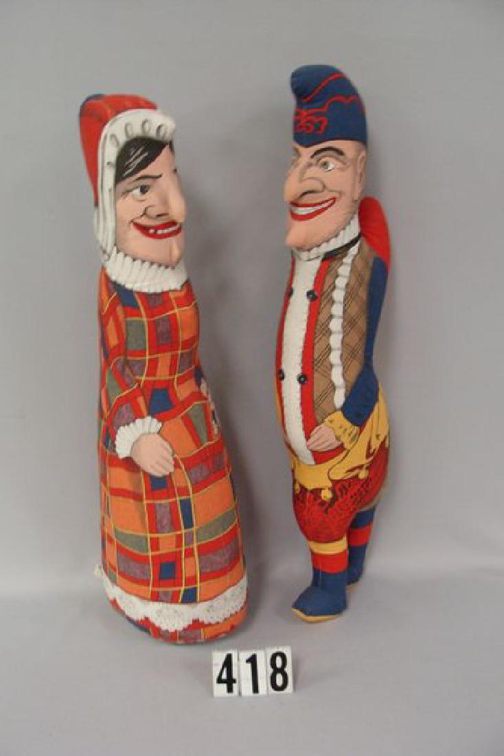 PUNCH & JUDY 24 IN. PRINTED CLOTH DOLLS (1 of 3)