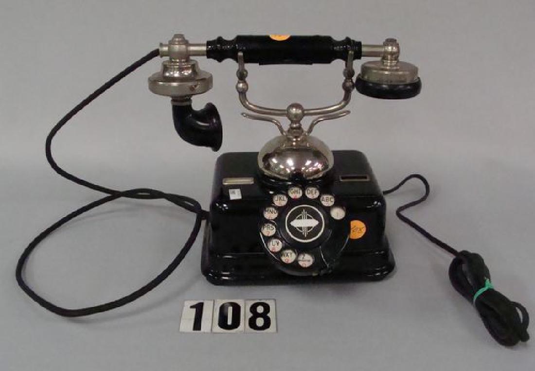 ANTIQUE DANISH TELEPHONE, CIRCA 1930'S, (1 of 6)