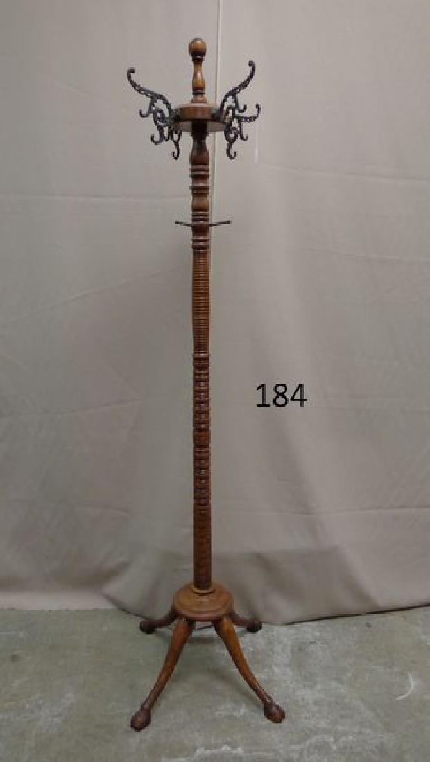 Antique Oak Victorian Clothes Rack